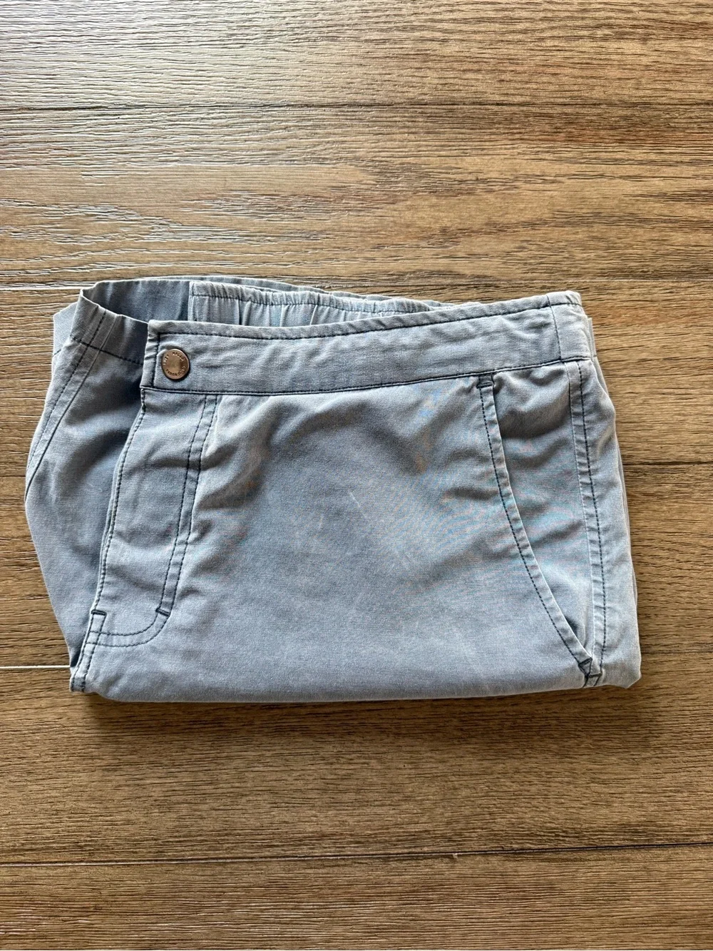 Buck Mason - Mens Light Blue Gray Casual Drawstring Shorts